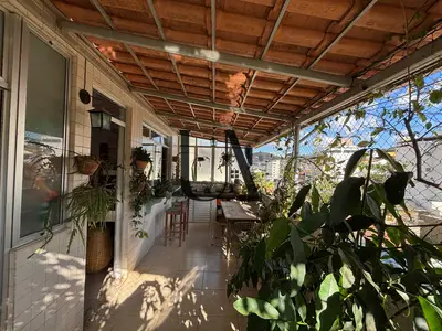 Área externa do penthouse de 3 quartos à venda no Fátima, em Viçosa/MG.