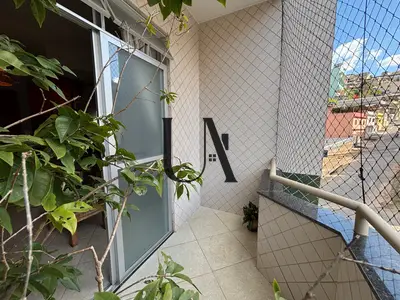 Sacada do penthouse de 3 quartos à venda no Fátima, em Viçosa/MG.