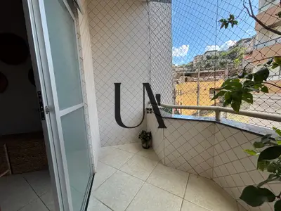 Sacada do penthouse de 3 quartos à venda no Fátima, em Viçosa/MG.
