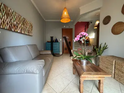 Sala do penthouse de 3 quartos à venda no Fátima, em Viçosa/MG.