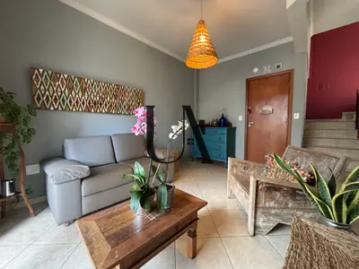 Sala do penthouse de 3 quartos à venda no Fátima, em Viçosa/MG.